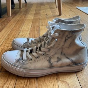 Marbled Converse High Tops